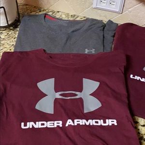 Lot of 3 under armour shirts